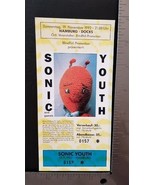 SONIC YOUTH - VINTAGE ORIGINAL GERMAN 1992 UNUSED WHOLE FULL CONCERT TICKET - $30.00