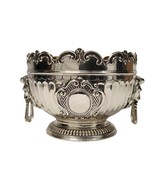 Vintage SILVER PLATED MONTEITH BOWL LION&#39;S HEAD - £100.49 GBP