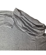 Alexander Jordan Womens 1X Solid Gray Cowl Neck Sweater Long Sleeve - $24.45 CAD