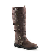 GOTH110/BNPU Men&#39;s Warrior Renaissance Medieval Brown Buckle Strap Costu... - $150.37 CAD