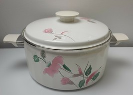 Mikasa Silk Flowers Gourmet Colors 6 Quart Metal Covered Casserole UN 406 - $1,106.55 MXN
