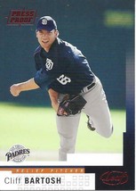 2004 Leaf Press Proof Red Cliff Bartosh 188 Padres - £0.79 GBP