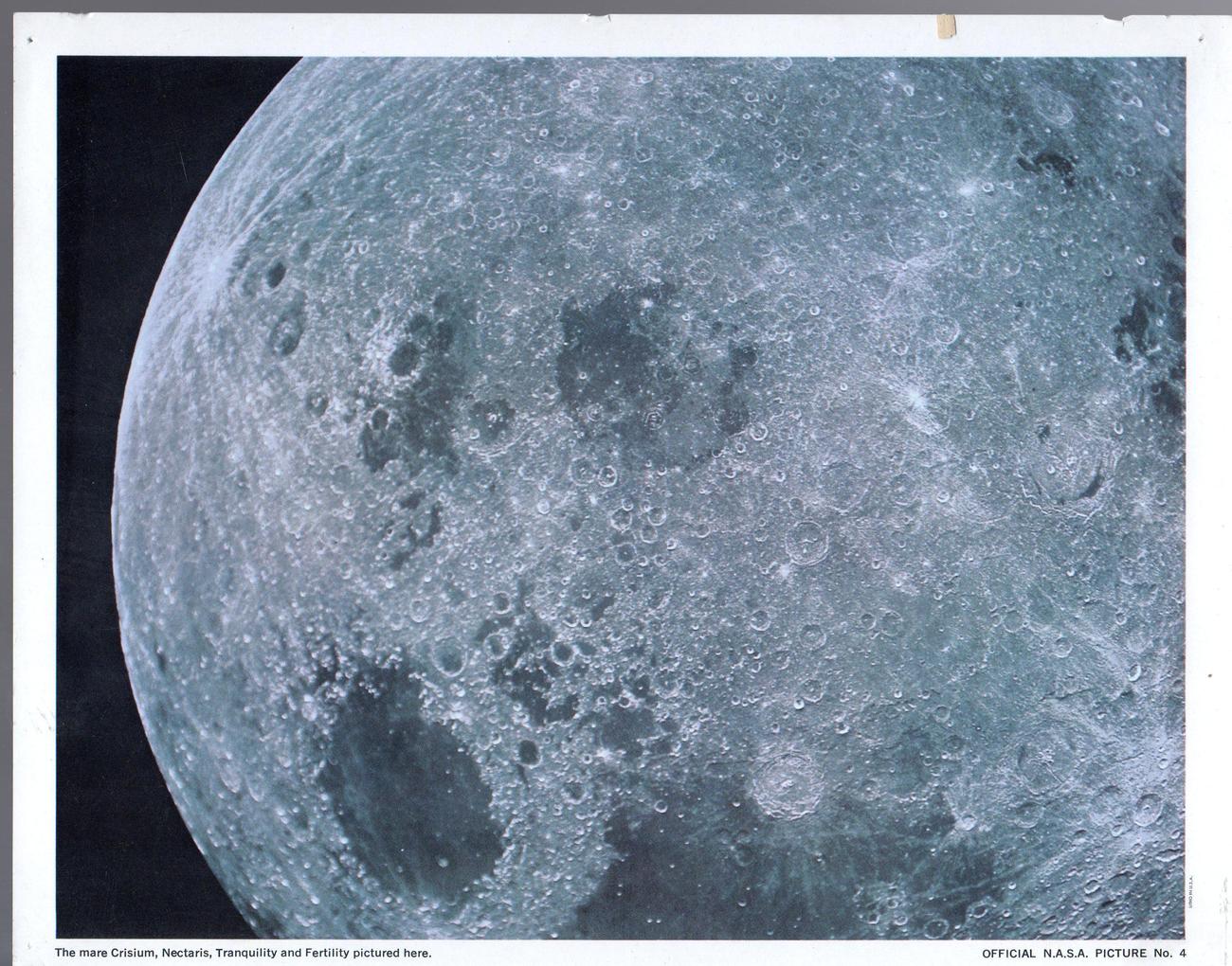 Photograph - N.A.S.A. Photograph Picture No. 4 The Mare Crisium,Nectaric... - $5.00
