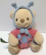 Fisher Price Nature Bearries Blue and Pink Lady Bug Bear Plush Rattle 2003 - $10.62