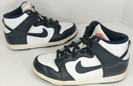 Nike Dunk High Black White Panda Shoes Sneakers DD2314-103 Youth Size 3Y... - $25.73