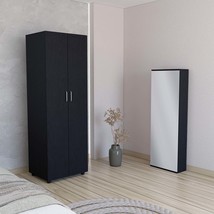 London Armoire &amp; Baltimore Shoe Rack Set - Black - $684.99