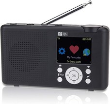 Ocean Digital Wr-23F Portable Fm Internet Radio 2.4&quot; Color Lcd Built-In Battery - £82.76 GBP