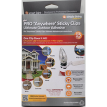 Ultimate Outdoor Adhesive Sticky Clips Max Pro Anywhere Simple Living Solutions - $8.00