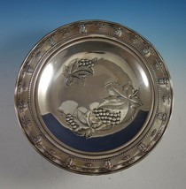 Rose Point by Wallace Sterling Silver Tray with Grapes Round #4455-9 (#2920) - $998.91