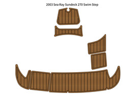 2003 Sea Ray Sundeck 270 Swim Platform Pad Boat EVA Foam Teak Deck Floor Mat - £272.05 GBP