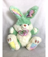 Dan Dee Hoppy Hopster Easter Bunny Green Rainbow Easter Egg Rabbit Plush... - $58.45 CAD
