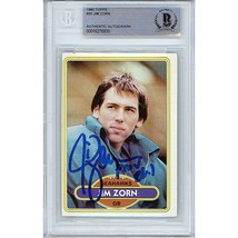 Jim Zorn Seattle Seahawks Auto 1980 Topps Football Signed On-Card Becket... - $96.04
