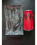 Claus Josef Riedel Crystal Glass Hand Form Sculpture Dish Clear 4.5 x 7.... - $133.11 CAD