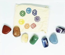 Chakra Crystals ~ Beginner Chakra Stones Set For Healing, Cleansing, Balancing,  - £15.66 GBP