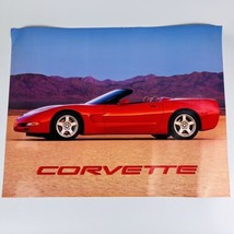 Unused 1998 Official Corvette Chevrolet Dealer Auto Show Promo Poster bo... - $14.50