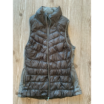 Puffer Vest Women size S Full Zip Sleeveless Dark Gray Grey super soft - £16.04 GBP