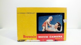 Vint. Eastman Kodak Brownie 8mm Movie Camera Model 2 w/ box &amp; Manual Sup... - £22.37 GBP