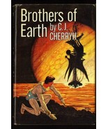 BROTHERS OF EARTH  C. .J. CHERRYH HCDC BC DOUBLEDAY RARE - $4.95