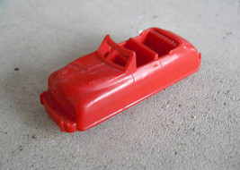 Vintage Hard Plastic Renwal Red Convertible Car #147 3&quot; Long - £15.01 GBP