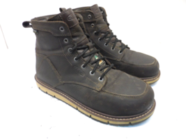 Keen Mens San Jose 6&quot; Wp Aluminum Toe Work Boots Cascade BROWN/BLACK Size 10D - £82.64 GBP