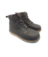 KEEN MENS SAN JOSE 6&quot; WP ALUMINUM TOE Work Boots CASCADE BROWN/BLACK Siz... - £81.99 GBP