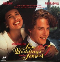Four Weddings And A Funeral  Andie Mac Dowell  Laserdisc Rare - £7.82 GBP