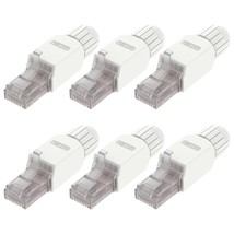 Tool Free RJ45 Connector CAT6A Field Termination Plug Gold Plated Modula... - £27.59 GBP