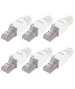 Tool Free RJ45 Connector CAT6A Field Termination Plug Gold Plated Modula... - £27.59 GBP