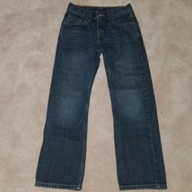 Levi Strauss Boys Jeans 514 Slim Straight 25x25 10 Reg Dark Wash Denim P... - $16.79