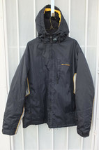 BILLABONG ~ Sz M Full Zip Hooded Nylon Jacket Parka zip pits, reversible, puffer - £27.52 GBP