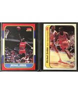 Lot of 2 Cards - 1 Each 1986-87 FLEER MICHAEL JORDAN ROOKIE REPRINT Reg ... - $3.56