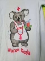Vintage Youth Nurse Koala Gown 1980 Hospital Supply Blue Graphic Vtg 80s - £15.30 GBP