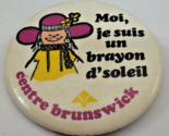 Centre Brunswick French Francais Pinback 2.25&quot; Vintage Pin Button - $2.90