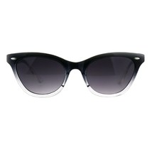 Womens Oval Cateye Fashion Sunglasses Black &amp; Color 2 Tone Shades UV 400 - £13.62 GBP
