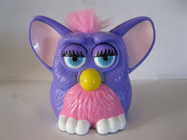 (BX-8) 1998 McDonald&#39;s / Tiger: Furby - Purple, Pink Hair, Blue Eyes - £1.59 GBP