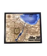 Lambeau Field Green Bay, Wisconsin Map 3D Wood Engraved Wall Hanging Foo... - €30,37 EUR