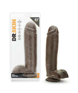 Dr. Skin Mr. Mister 10.5&quot; Dildo with Suction Chocolate - $48.05
