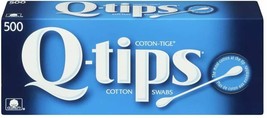 Q tips Cotton Swabs Original 500 count Qtips Brand New  - £6.85 GBP