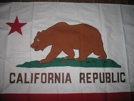 RFCO 3&#39;x5&#39; California Flag Cotton 3x5 Banner Clips 100% Embroidered Sewn Hand Ma - £54.47 GBP