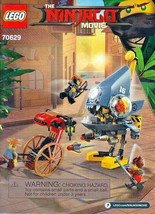 Instruction Book Only For Lego Ninjago Movie Piranha Attack 70629 - £5.11 GBP