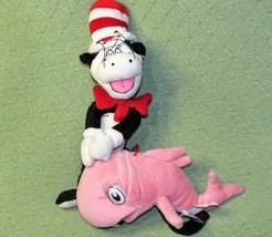 DR SEUS CAT IN THE HAT 12&quot; PLUSH OFFICIAL MOVIE 9&quot; PINK FISH NANCO 2003 ... - £12.38 GBP