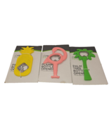 3 NEW Tropical Bottle Openers Indoor/Outdoor Use Rubber Coated REAL LIVING  - $4.99