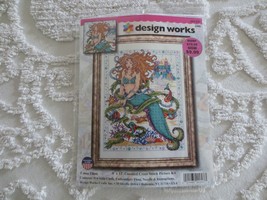 SEALED Design Works MERMAID Counted Cross Stitch KIT #2466 - 9&quot; x 12&quot; - $15.00