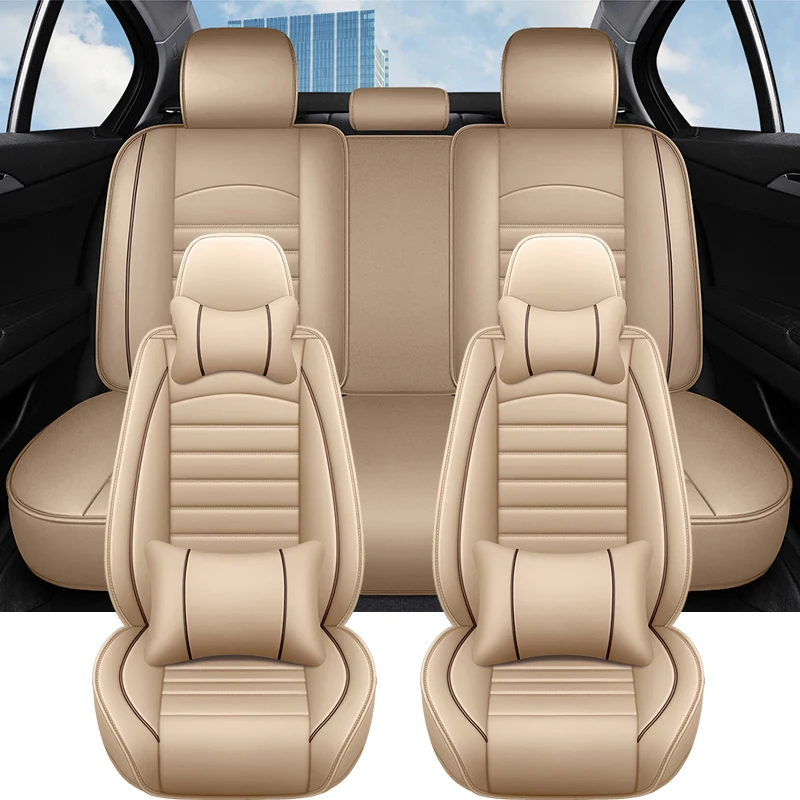 Universal Leather Car Seat Cover Cushion Full Set For Ford Mondeo MK4 Au... - $72.34+