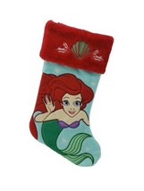 Disney Little Mermaid Princess Ariel 20 Inch Applique Christmas Stocking  - $19.75