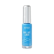 KISS NY PRECISION BRUSH NAIL ART LINER FOR FINE DETAILING #NAL07 BLUE LA... - $48.62 MXN