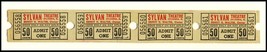 4 Sylvan Theatre Tickets, Sylvania, Ohio/OH, 1950&#39;s? - $4.95