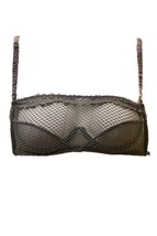 One Teaspoon Womens Bra Mesh Lace Demi Cup Grey Size S - £30.14 GBP