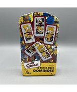 The Simpsons 28 Super-Sized Plastic Dominoes Collector&#39;s Tin 2003 - £11.67 GBP