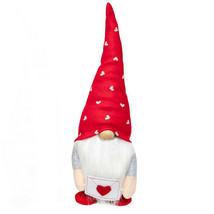 Love Gnome T4285 Holding Envelope Red Hat White Beard Valentine&#39;s Day 14&quot; - £27.45 GBP